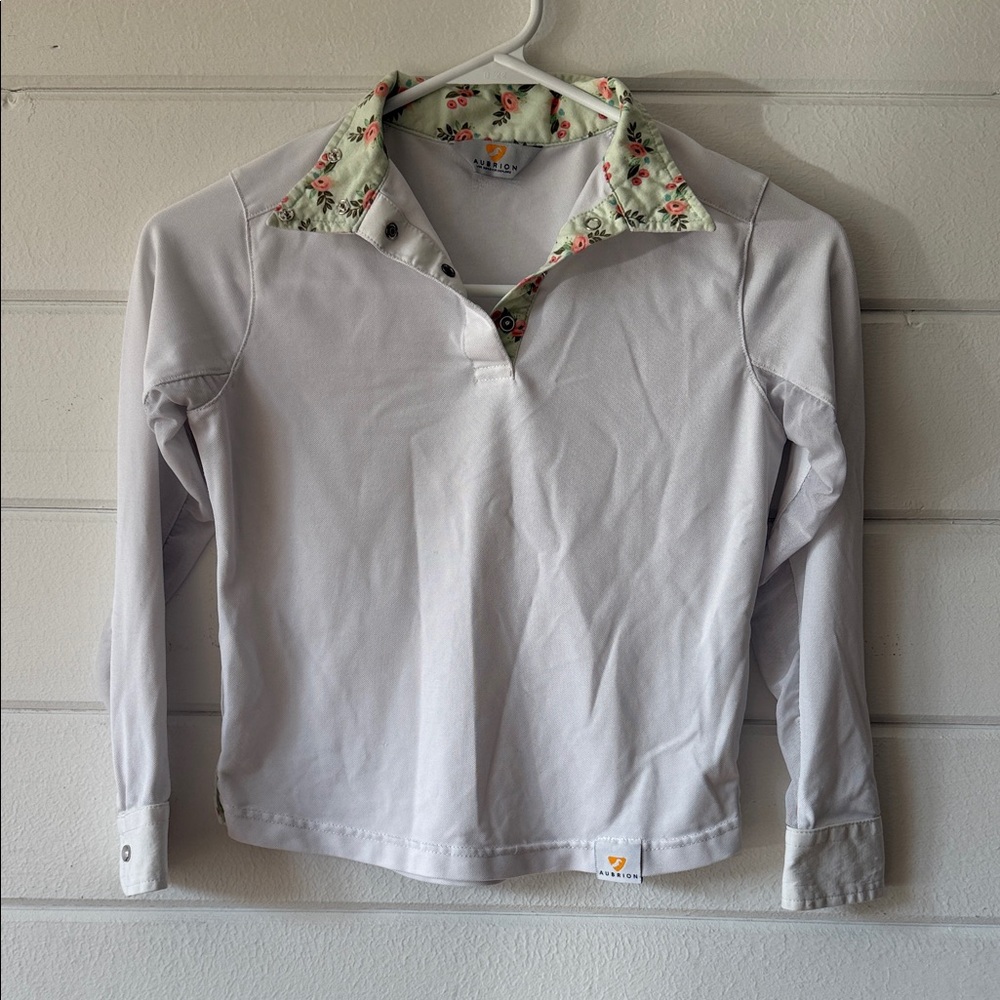 Aubrion Girls Equestrian Long Sleeve Shirt